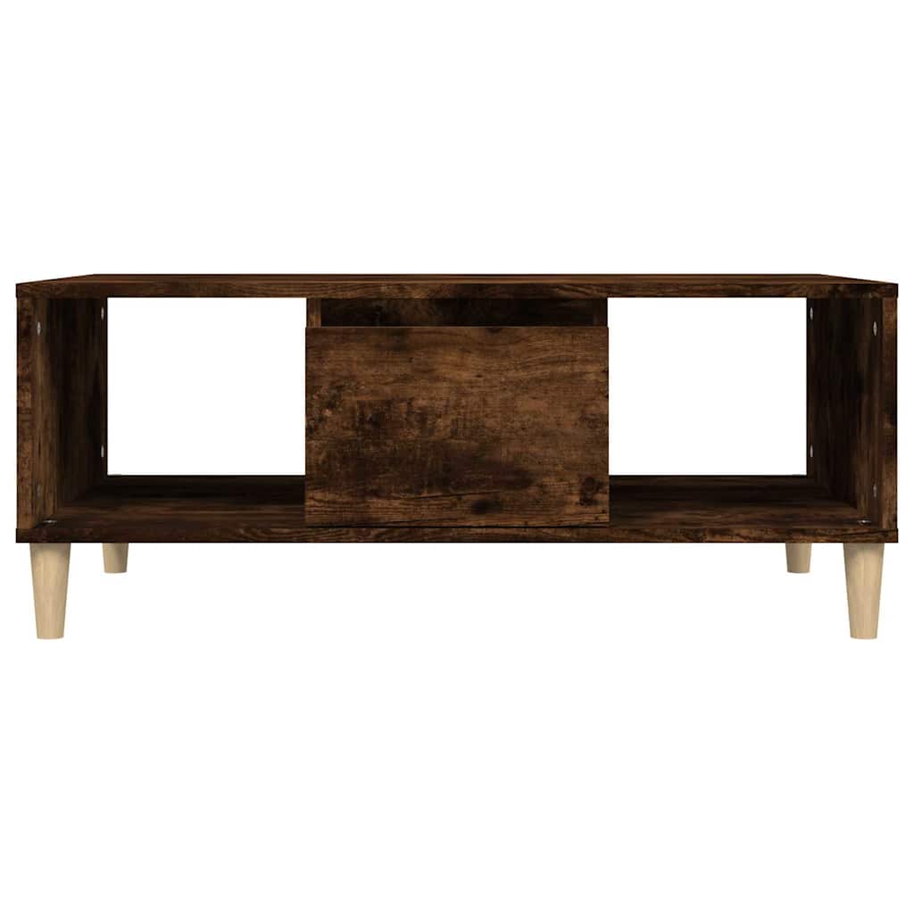 Coffee Table Smoked Oak 90x50x36,5 cm Engineered Wood