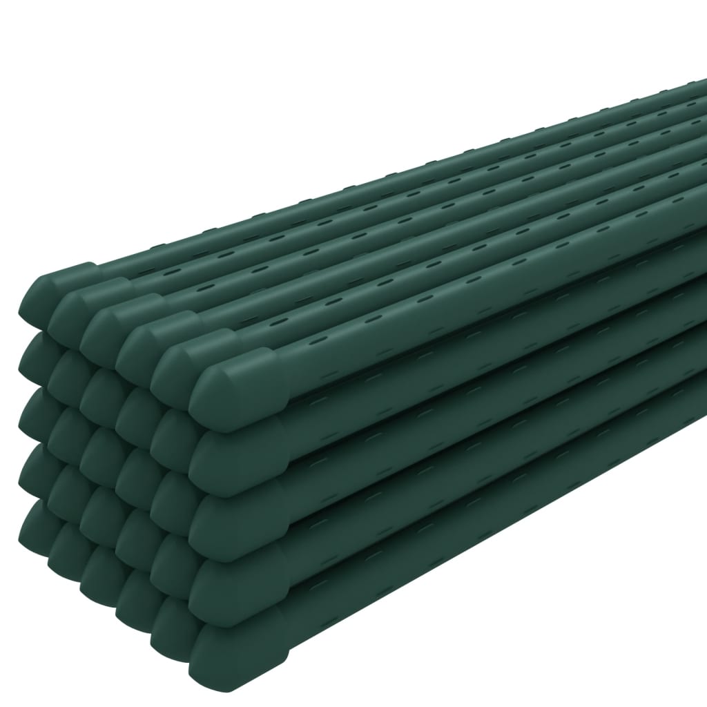 Garden Plant Stakes 30 pcs Green 180 cm Steel