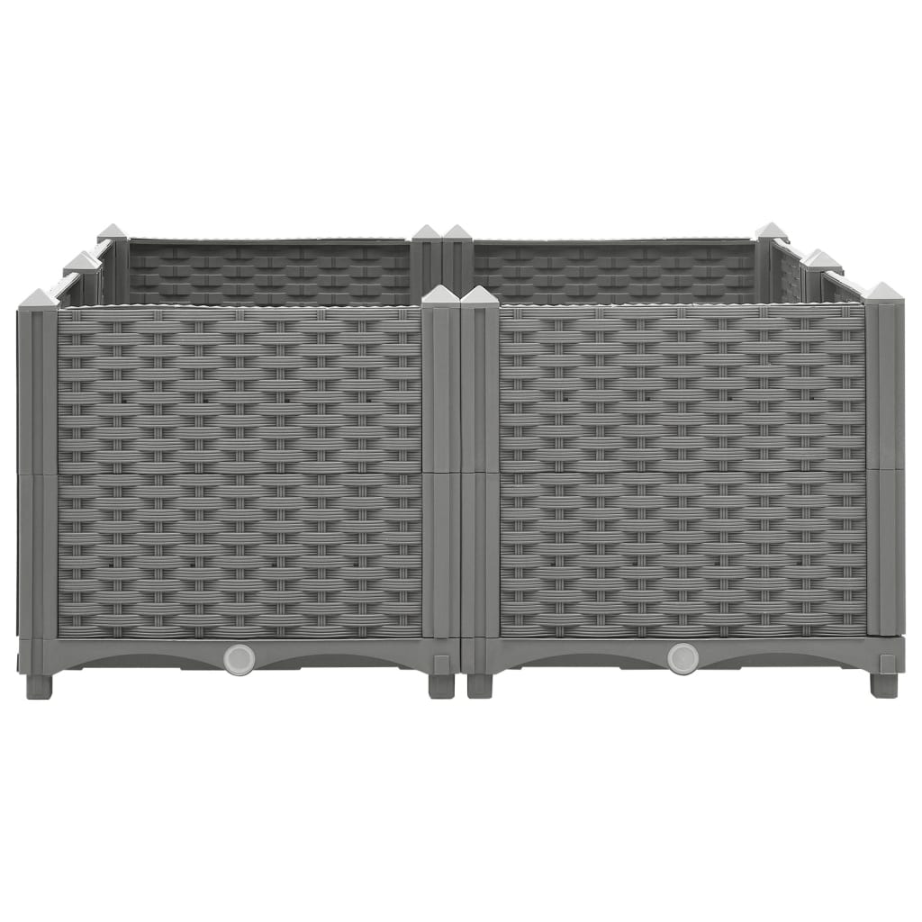 vidaXL Raised Bed 80x80x38 cm Polypropylene