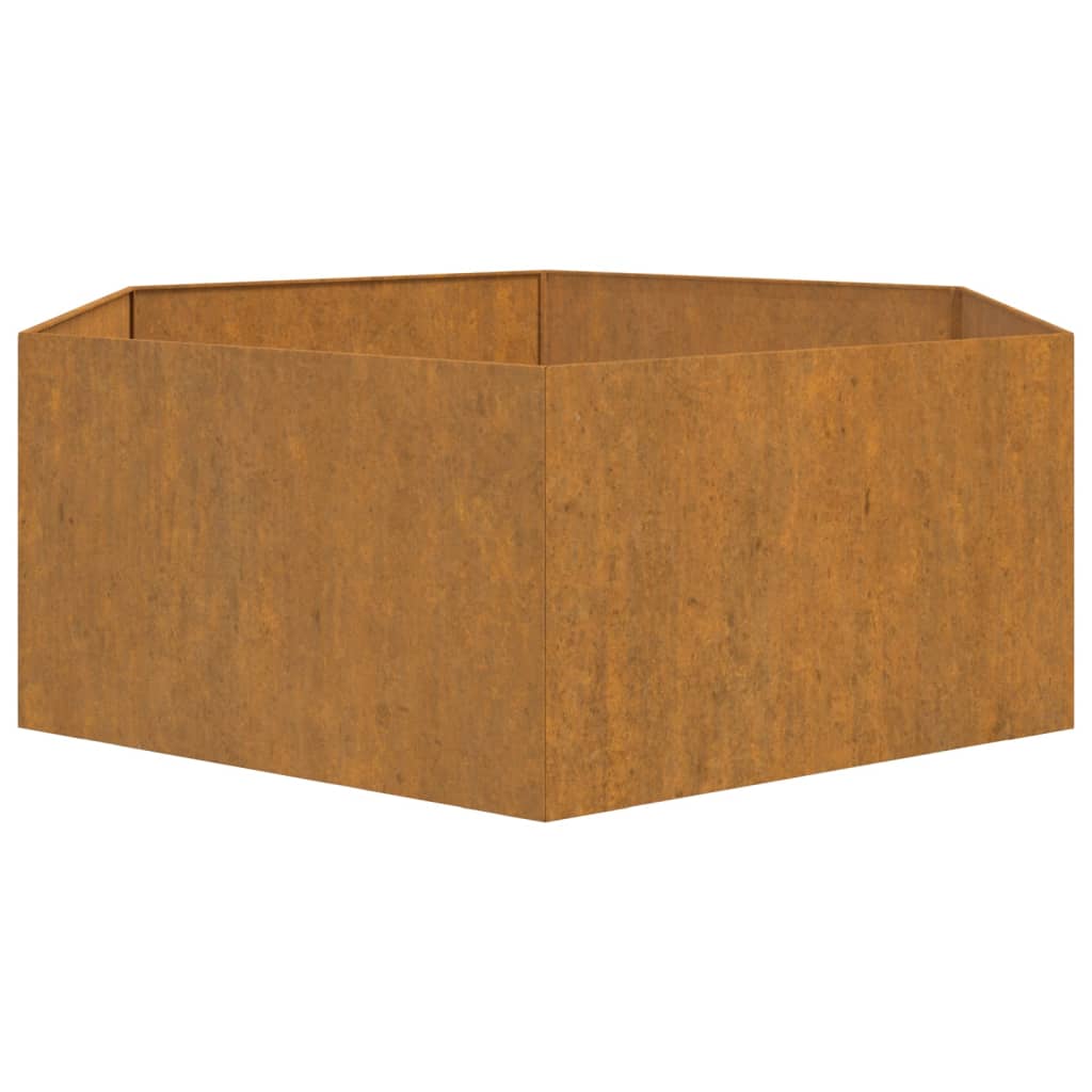 vidaXL Planter Rusty 138x120x45 cm Corten Steel