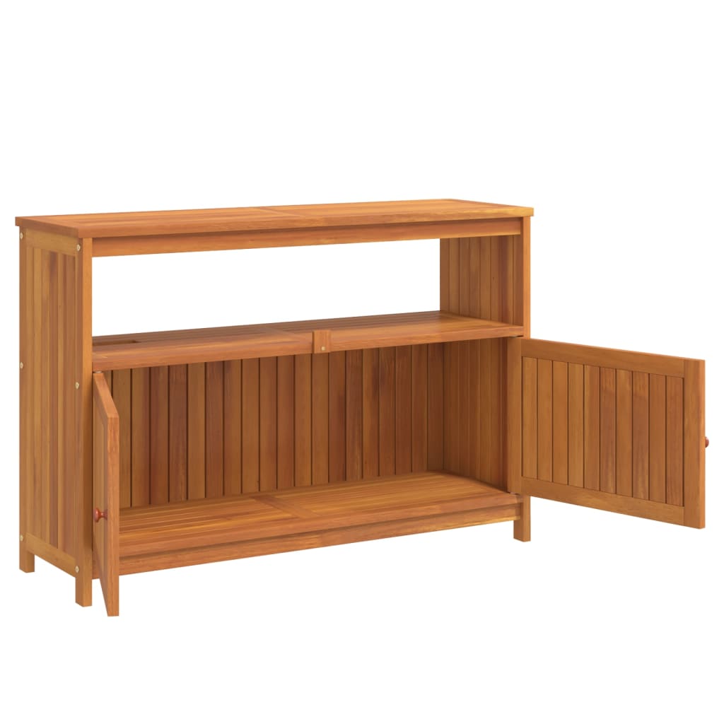 vidaXL Garden Console Table 110x35x75 cm Solid Wood Acacia