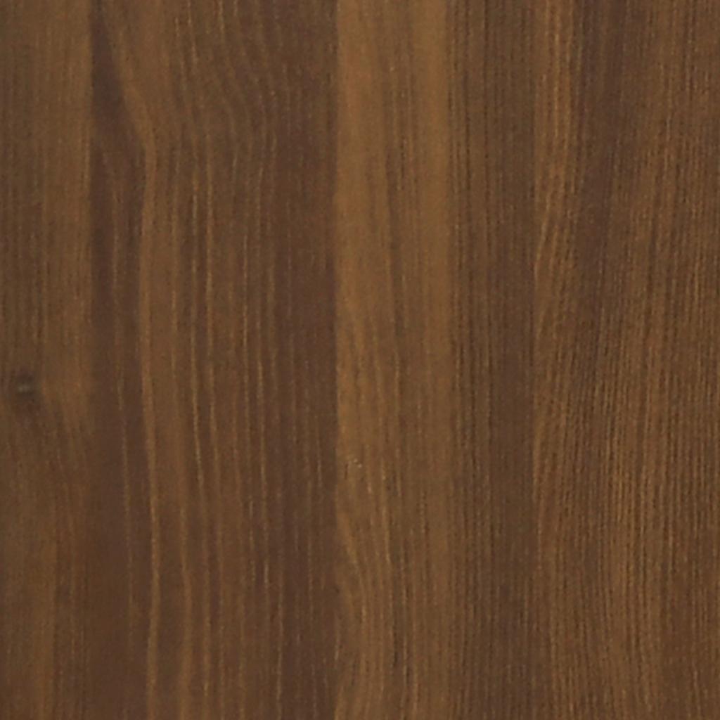 Dining Table Brown Oak 80x80x75 cm Engineered Wood