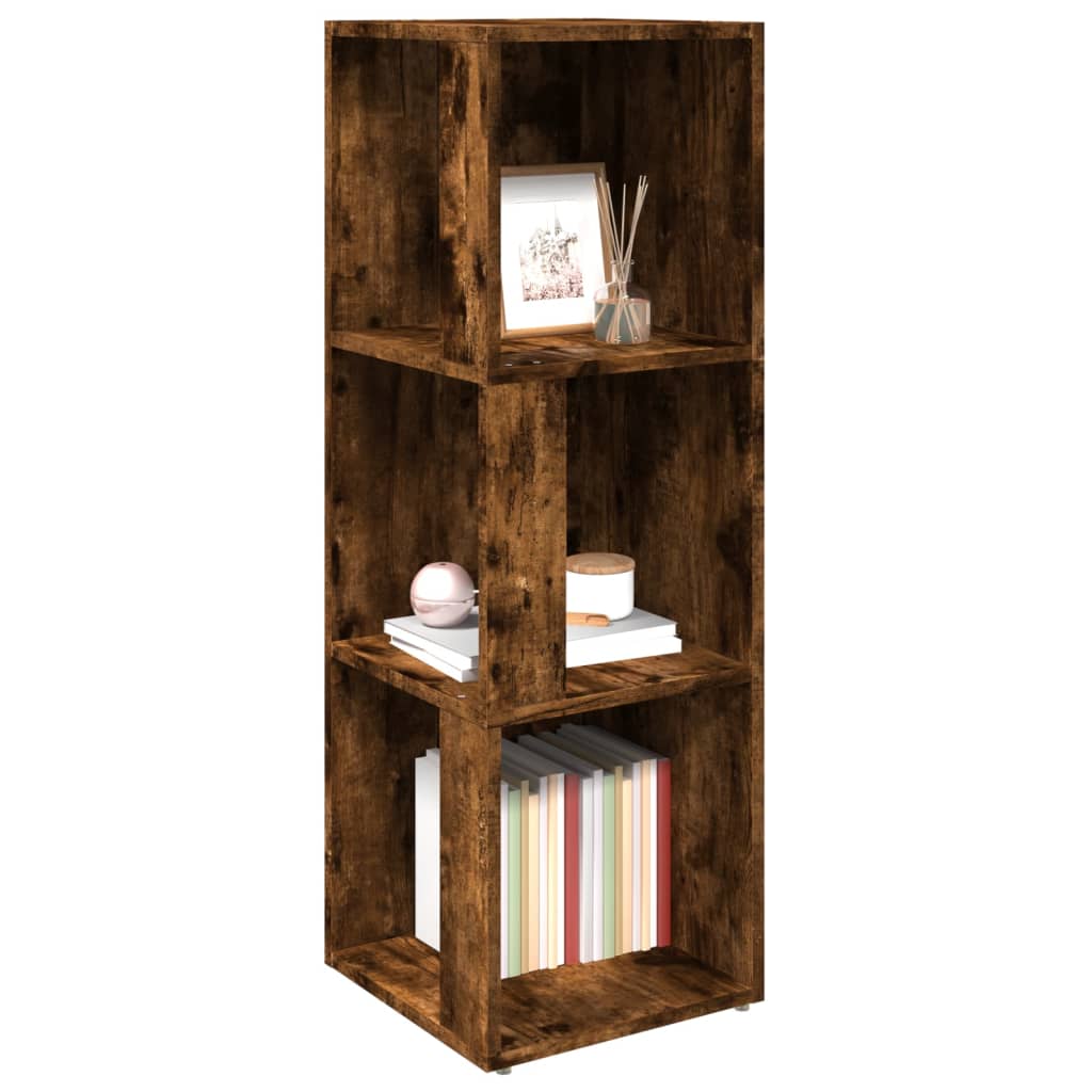Corner Cabinet Smoked Oak 33x33x100 cm Engineered Wood
