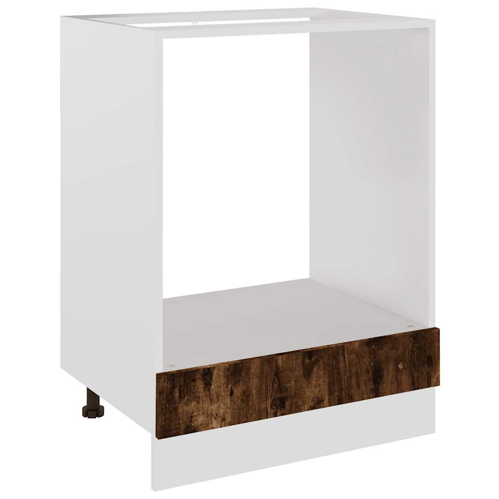 Oven Cabinet Lyon Smoked Oak 60x46x81.5 cm Engineered Wood