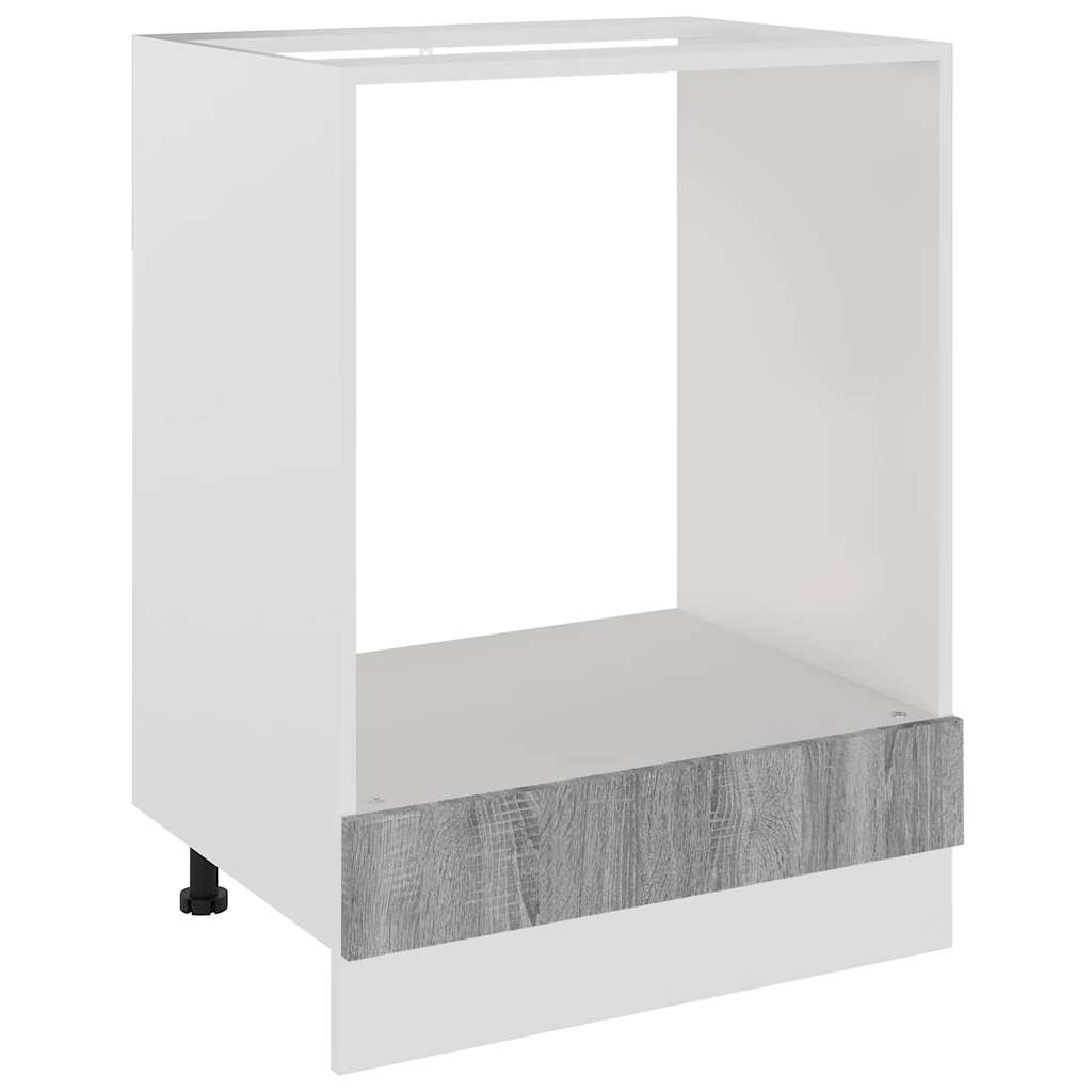 Oven Cabinet "Lyon" Grey Sonoma 60x46x81,5 cm Engineered Wood