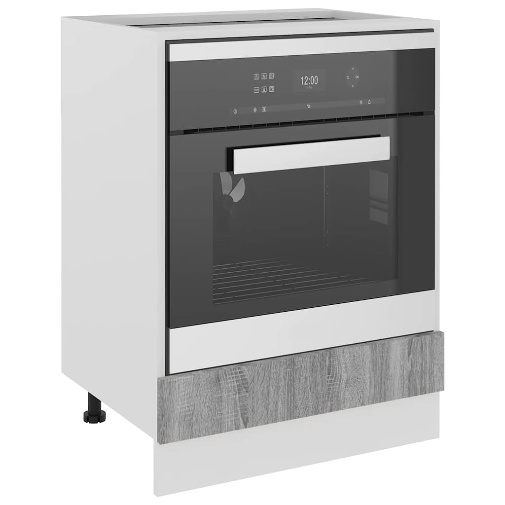 Oven Cabinet "Lyon" Grey Sonoma 60x46x81,5 cm Engineered Wood