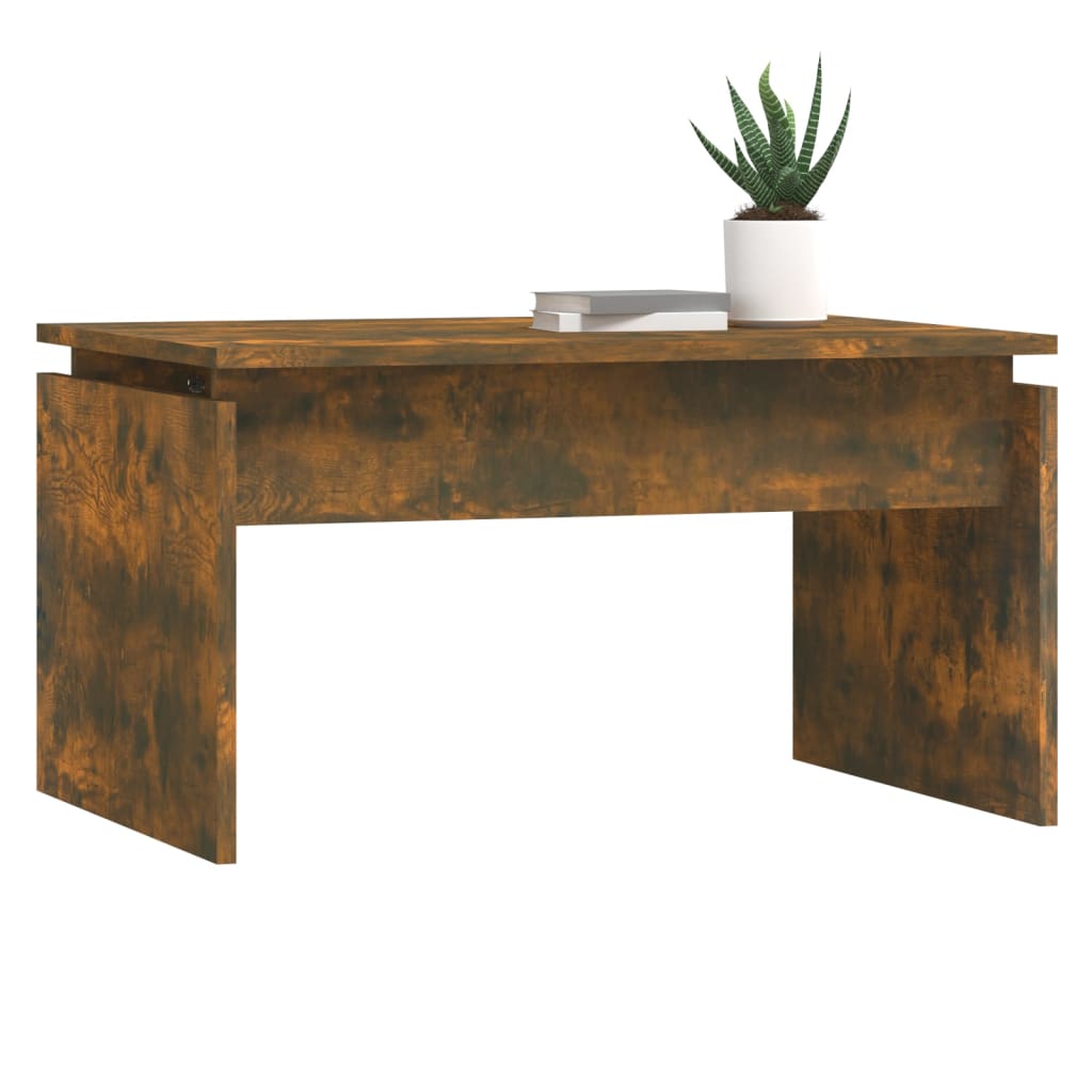 Coffee Table Smoked Oak 68x50x38 cm Engineered Wood