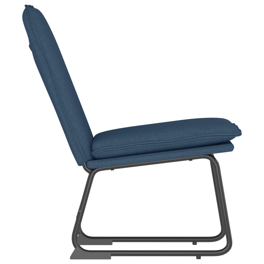 Lounge Chair Blue 52x75x76 cm Fabric