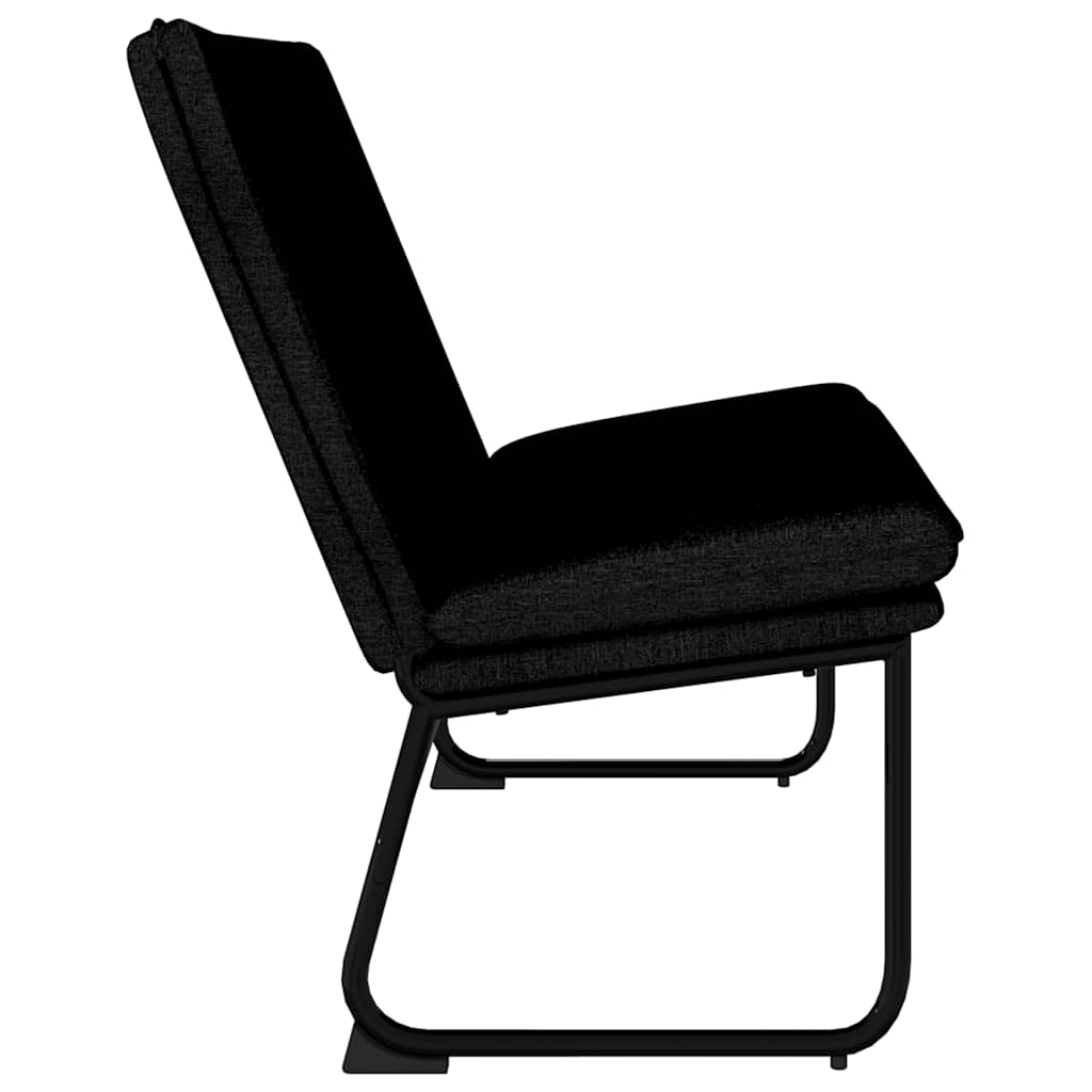 Bench Black 100x75x76 cm Fabric