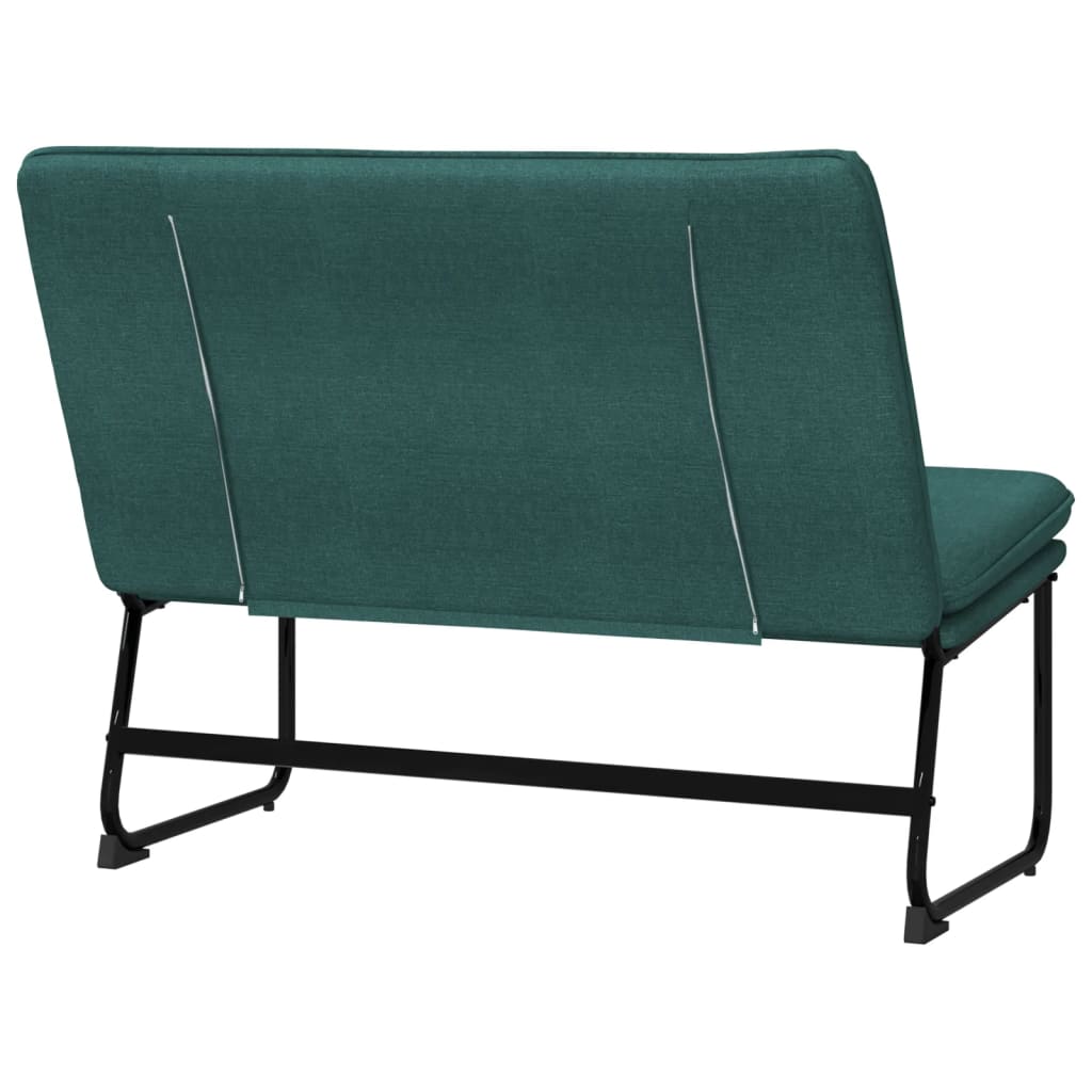 Bench Dark Green 100x75x76 cm Fabric