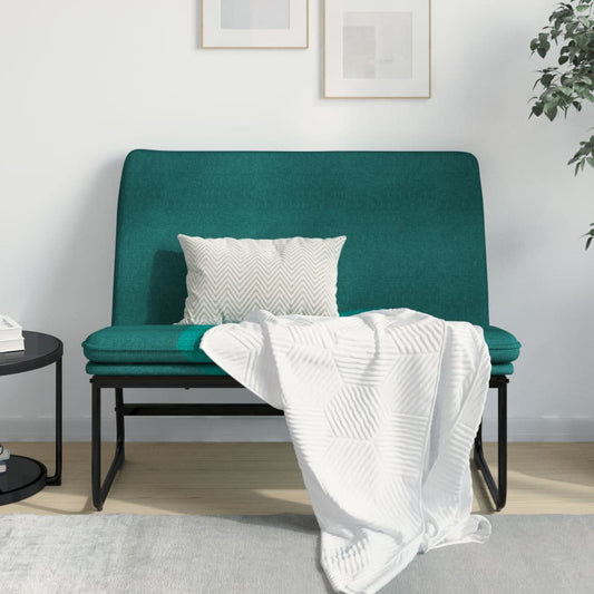 Bench Dark Green 100x75x76 cm Fabric