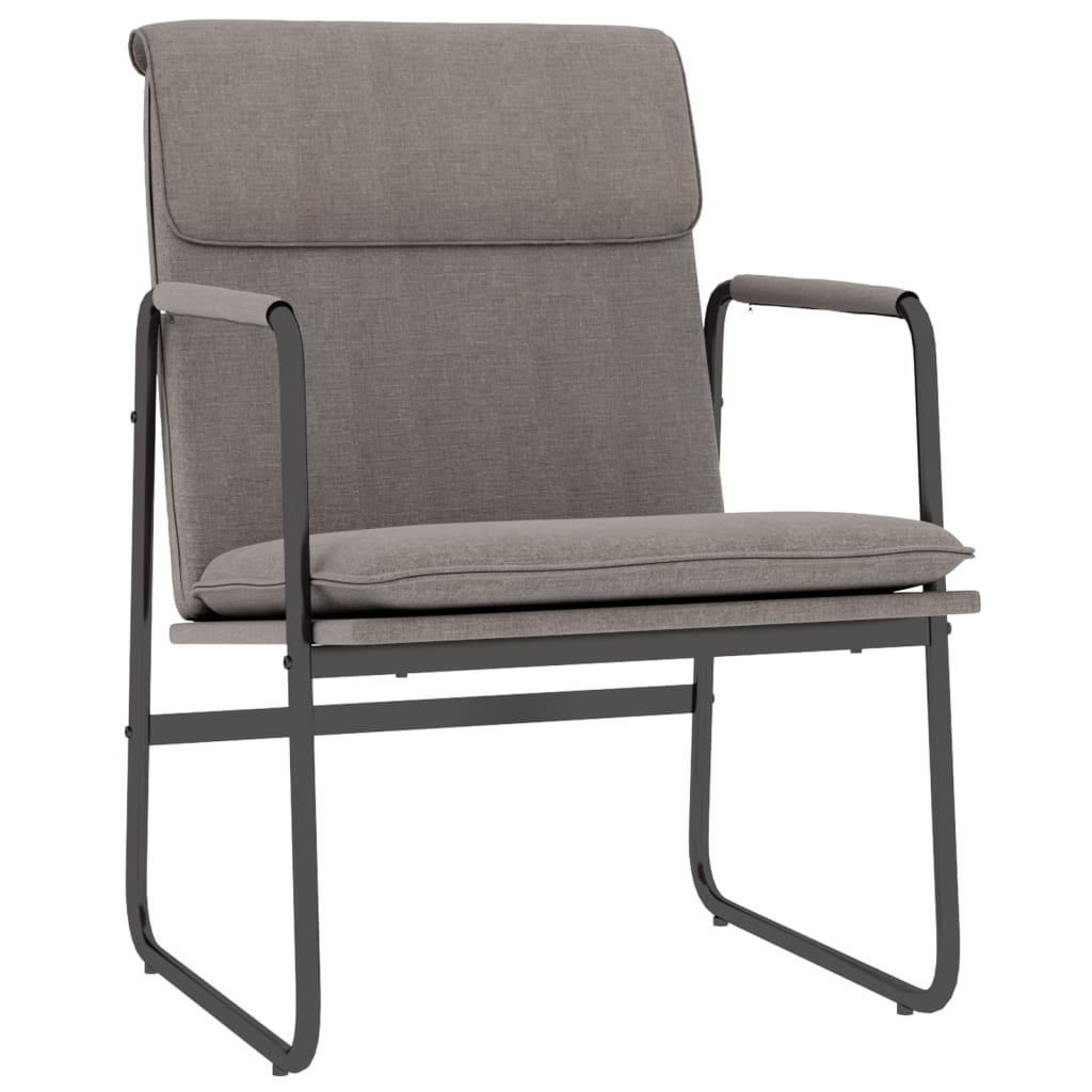 Lounge Chair Taupe 55x64x80 cm Fabric