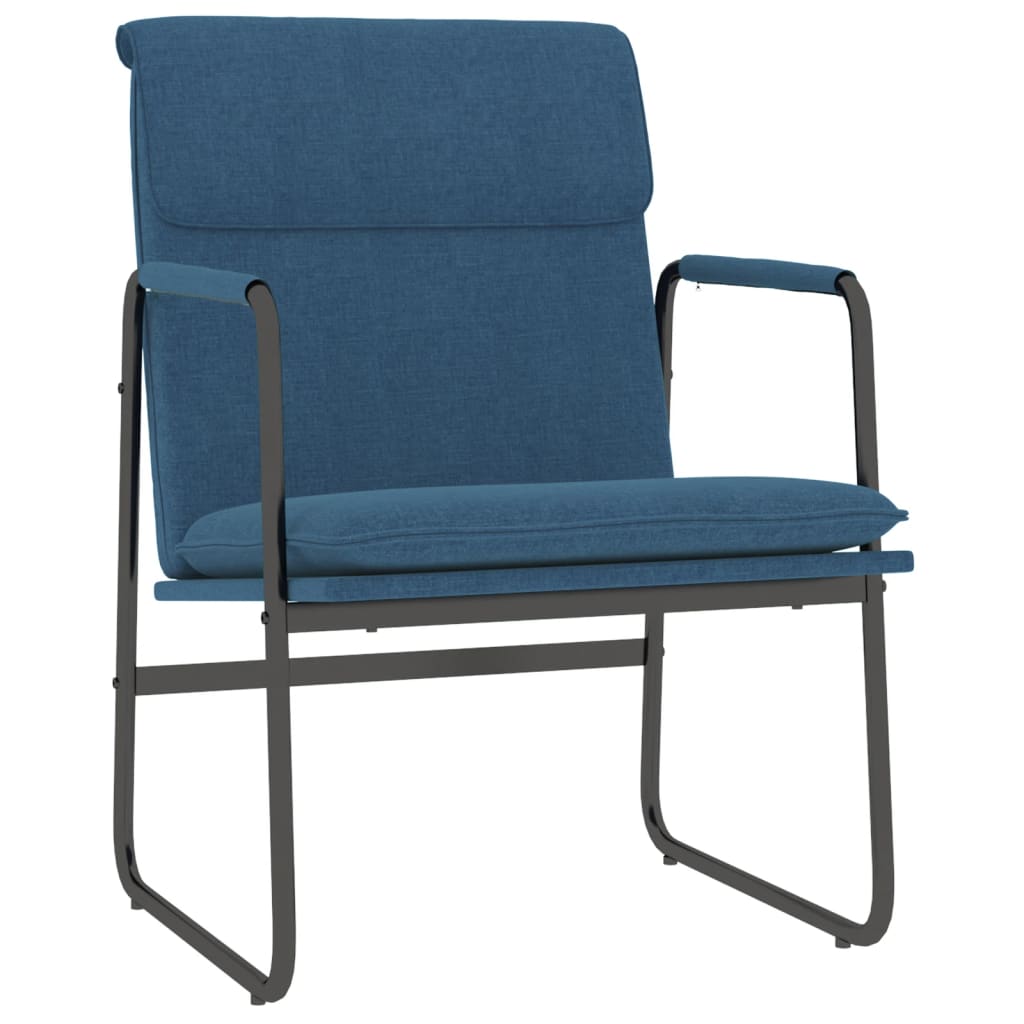 Lounge Chair Blue 55x64x80 cm Fabric