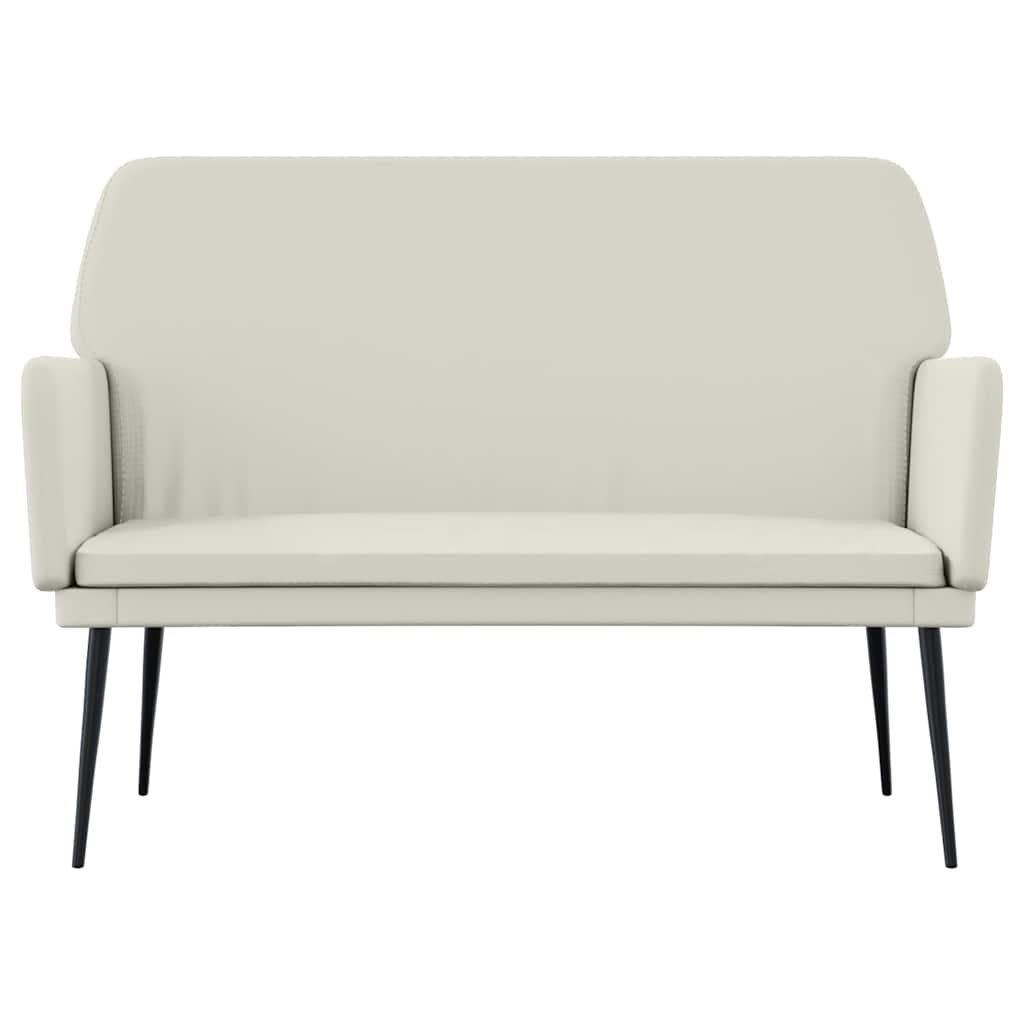 Bench Cream 108x79x79 cm Velvet