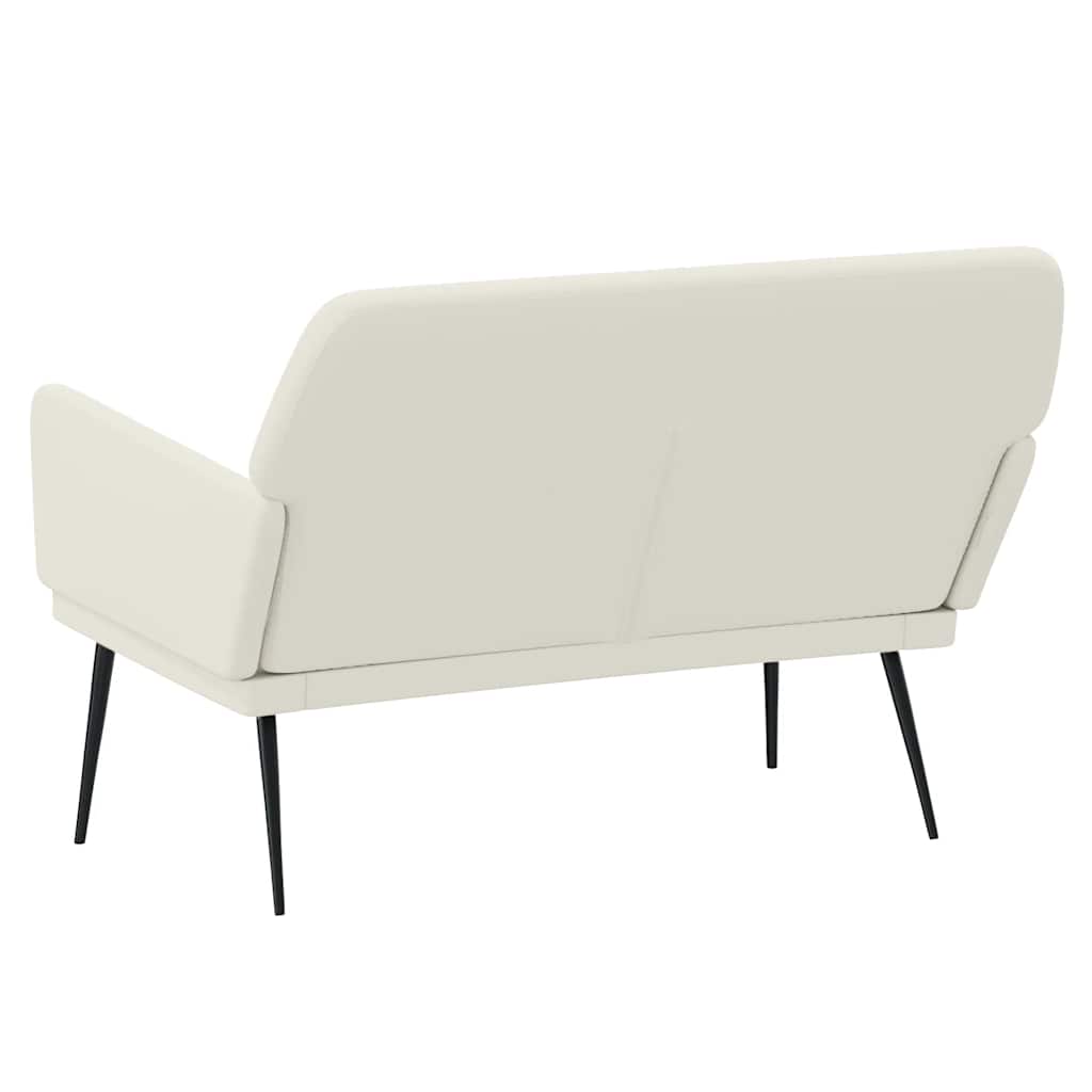 Bench Cream 108x79x79 cm Velvet