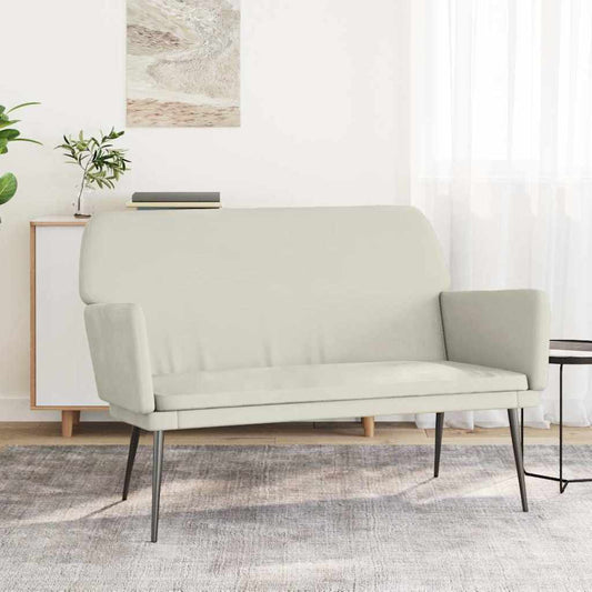 Bench Cream 108x79x79 cm Velvet