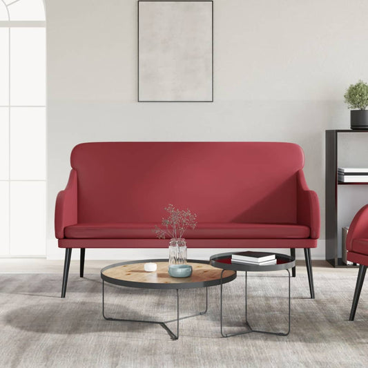 Bench Wine Red 110x76x80 cm Faux Leather