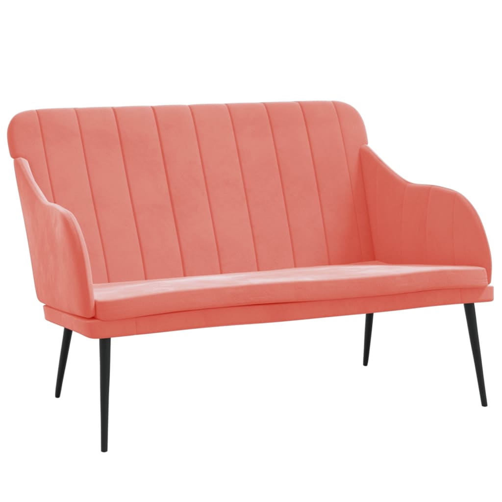 Bench Pink 110x76x80 cm Velvet