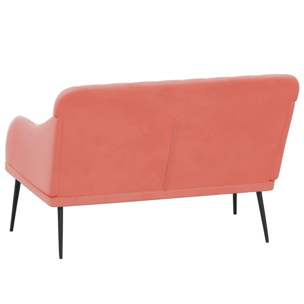 Bench Pink 110x76x80 cm Velvet