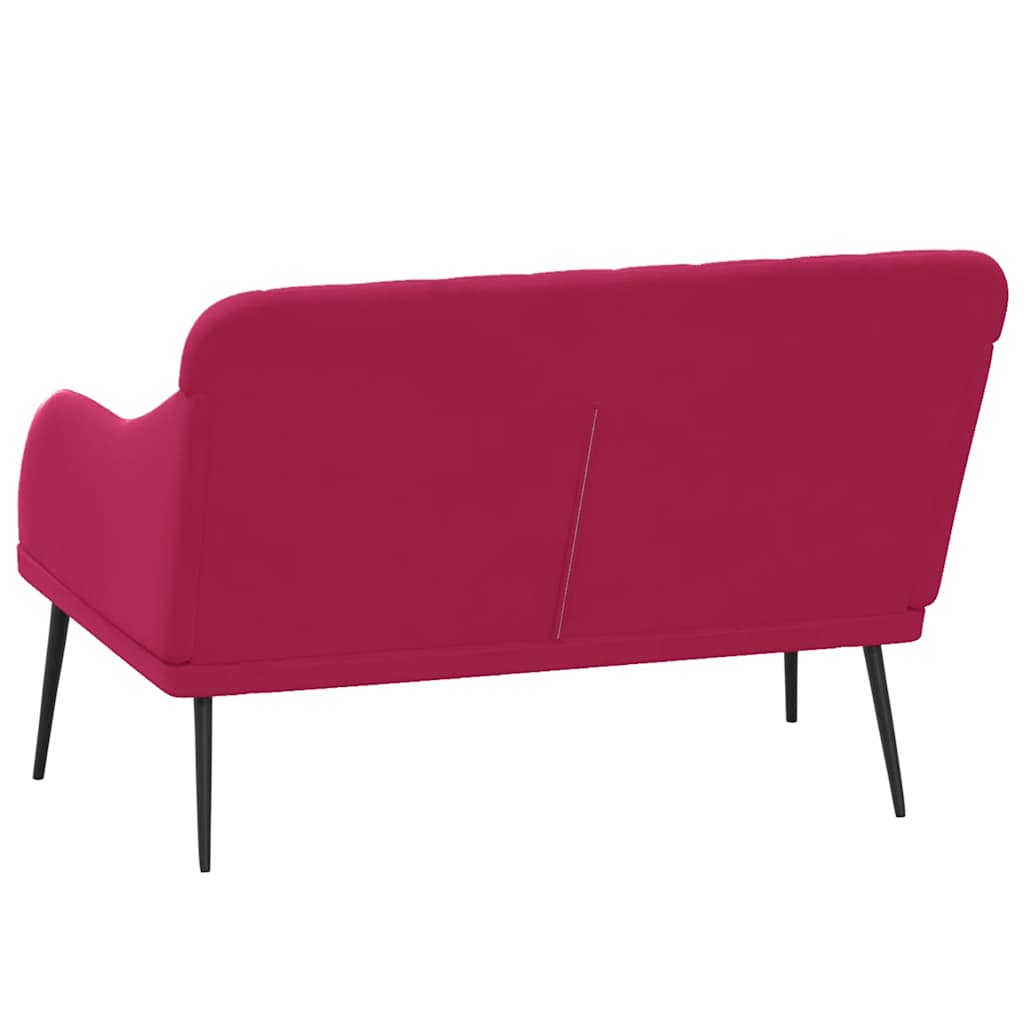 Bench Wine Red 110x76x80 cm Velvet