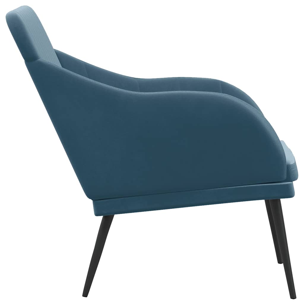 Bench Blue 110x76x80 cm Velvet