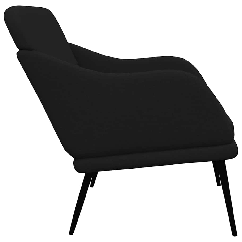 Bench Black 110x76x80 cm Fabric