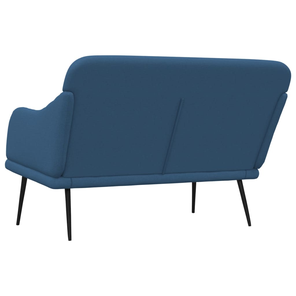 Bench Blue 110x76x80 cm Fabric