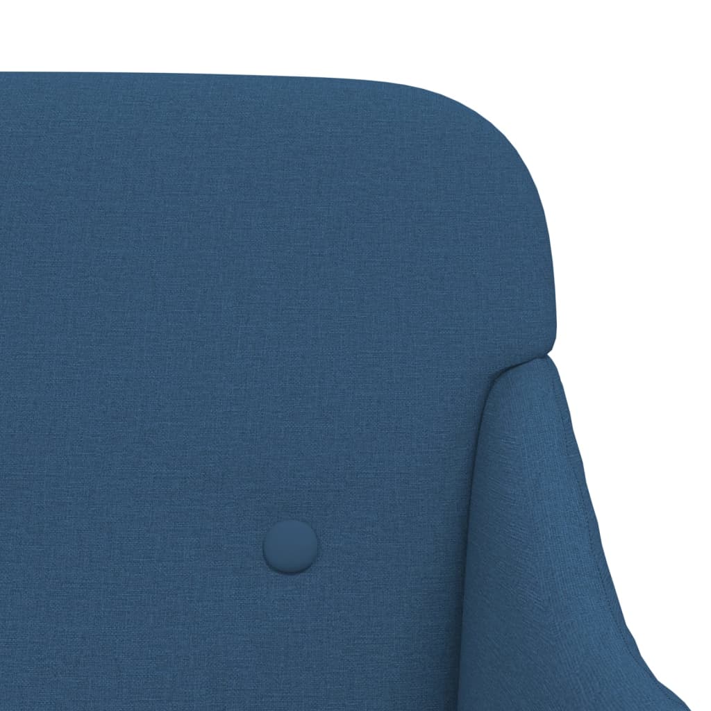 Bench Blue 110x76x80 cm Fabric