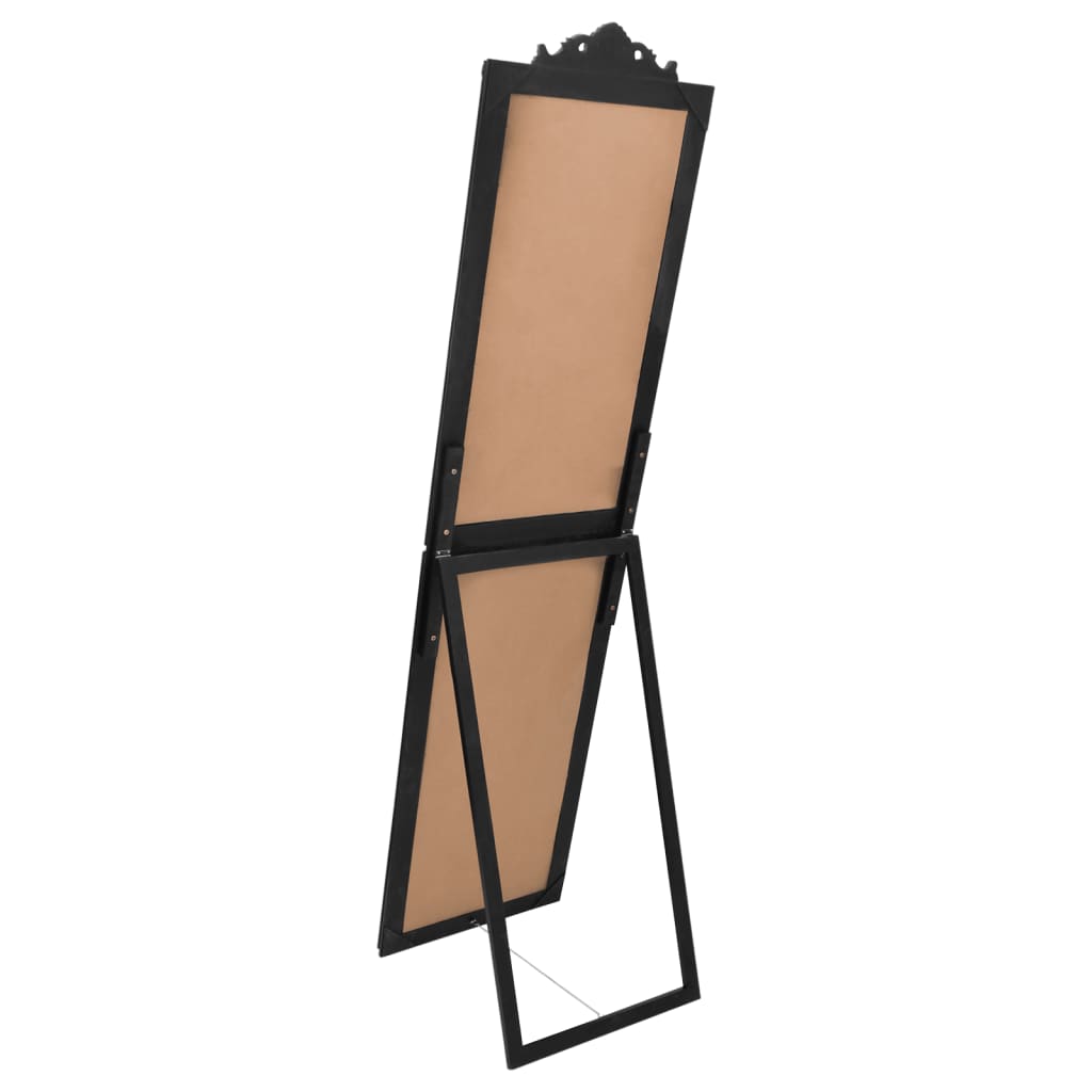 Free-Standing Mirror Black 40x160 cm