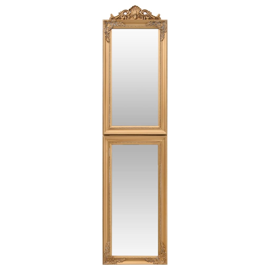 Free-Standing Mirror Gold 45x180 cm