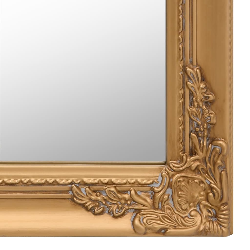 Free-Standing Mirror Gold 45x180 cm