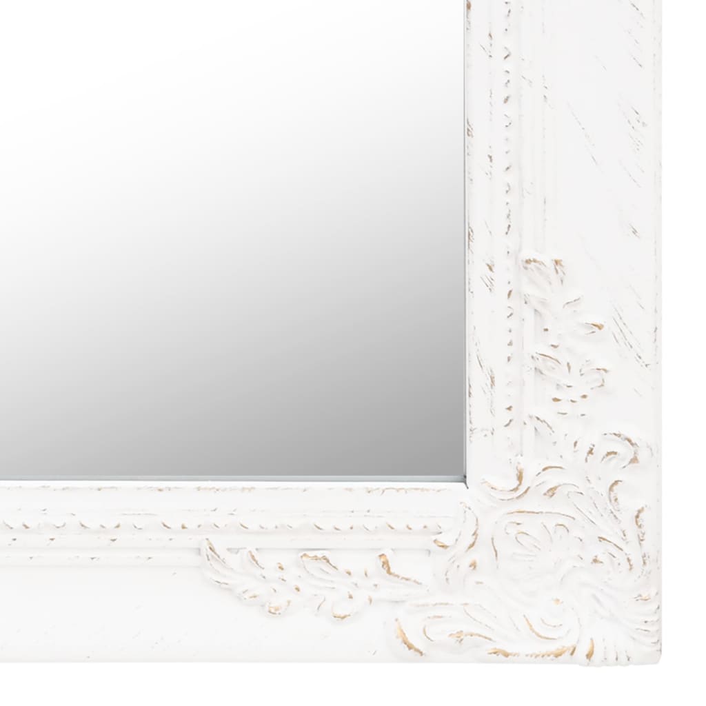 Free-Standing Mirror White 50x200 cm