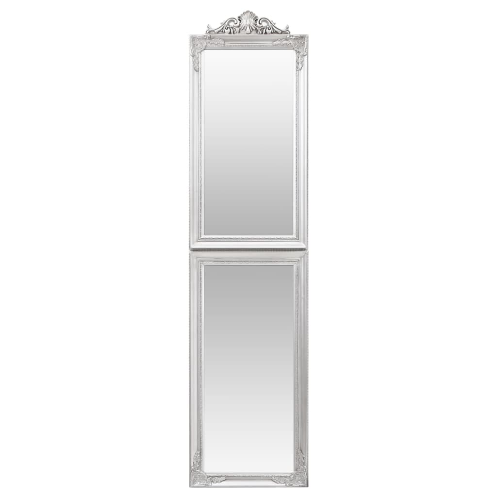 Free-Standing Mirror Silver 50x200 cm