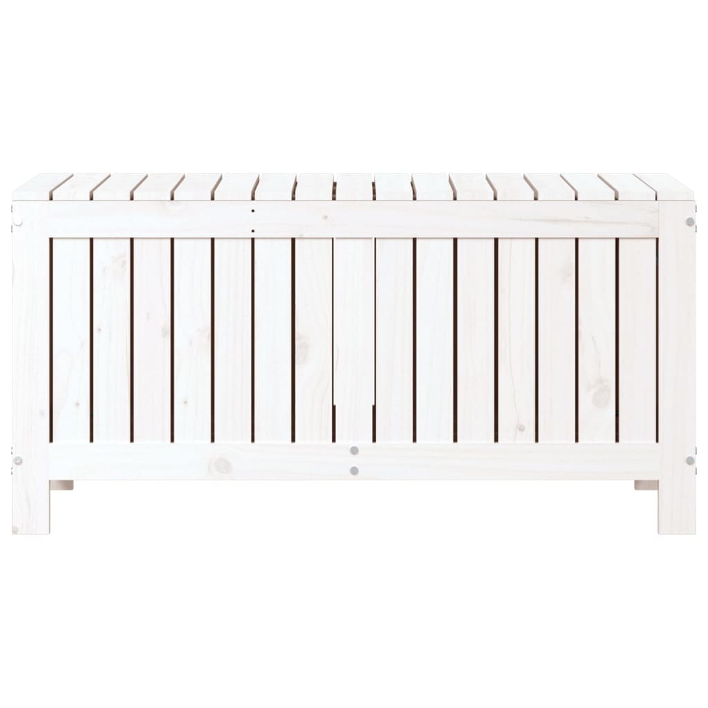 vidaXL Garden Storage Box White 108x42.5x54 cm Solid Wood Pine