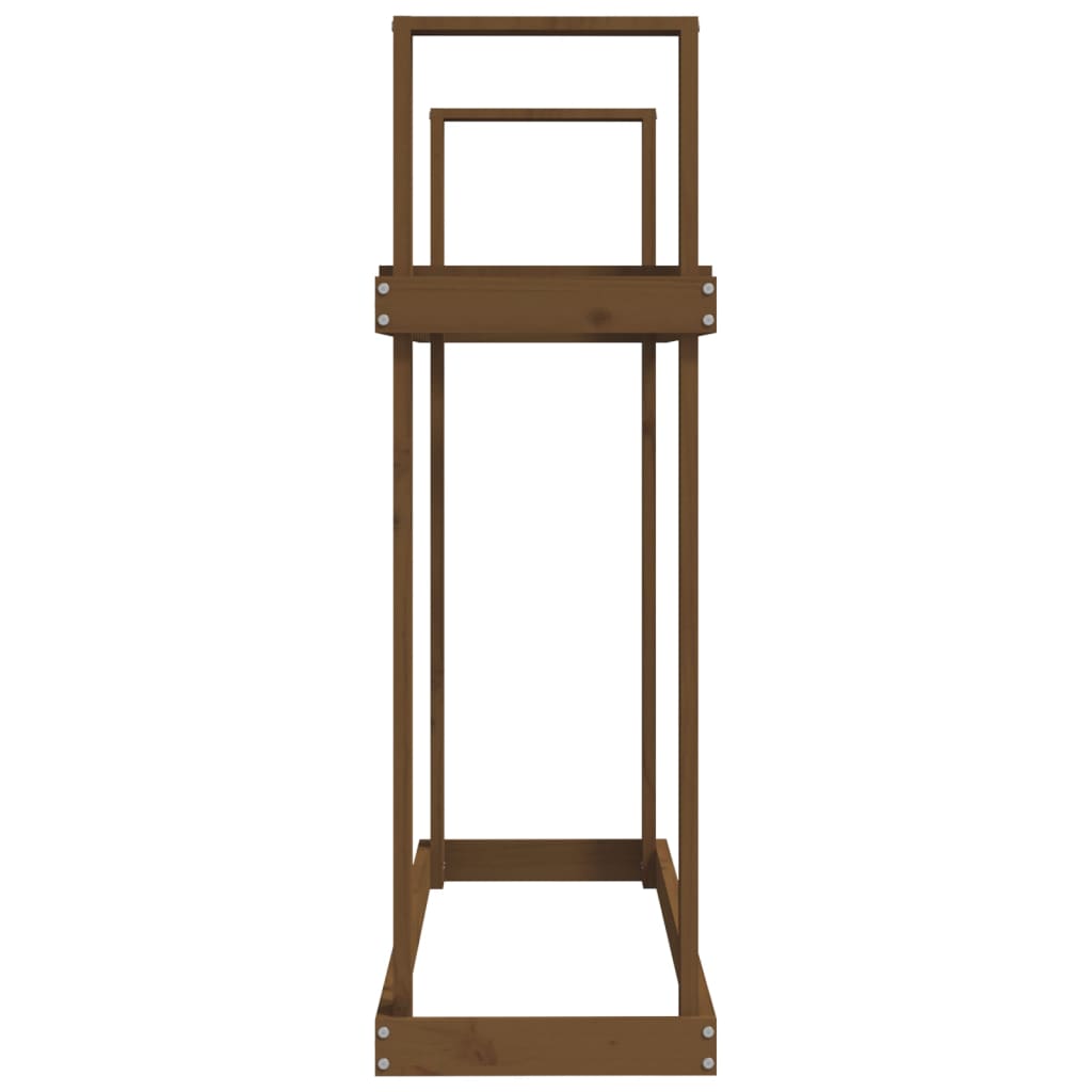 Firewood Rack Honey Brown 110x35x108,5 cm Solid Wood Pine