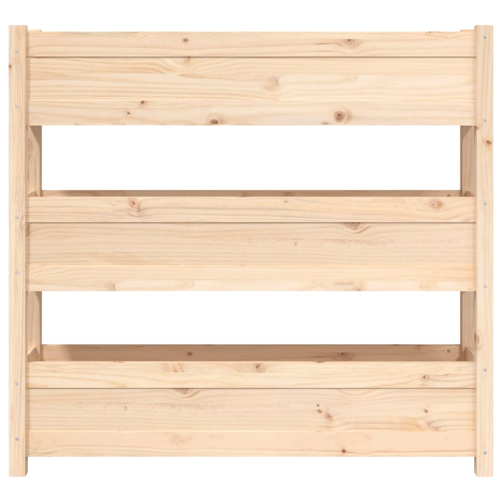 vidaXL Planter 112x25x104.5 cm Solid Wood Pine