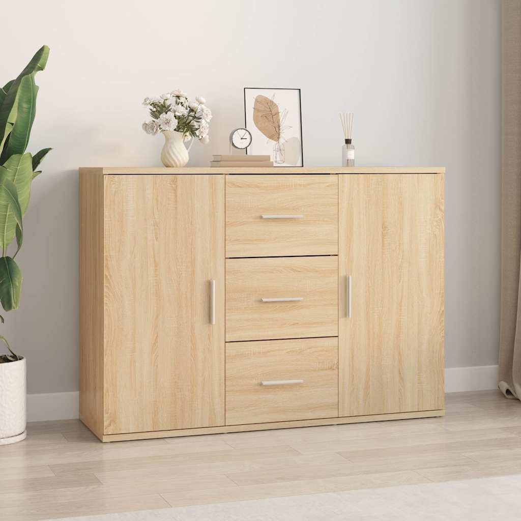 Sideboard Sonoma Oak 91x29,5x65 cm Engineered Wood
