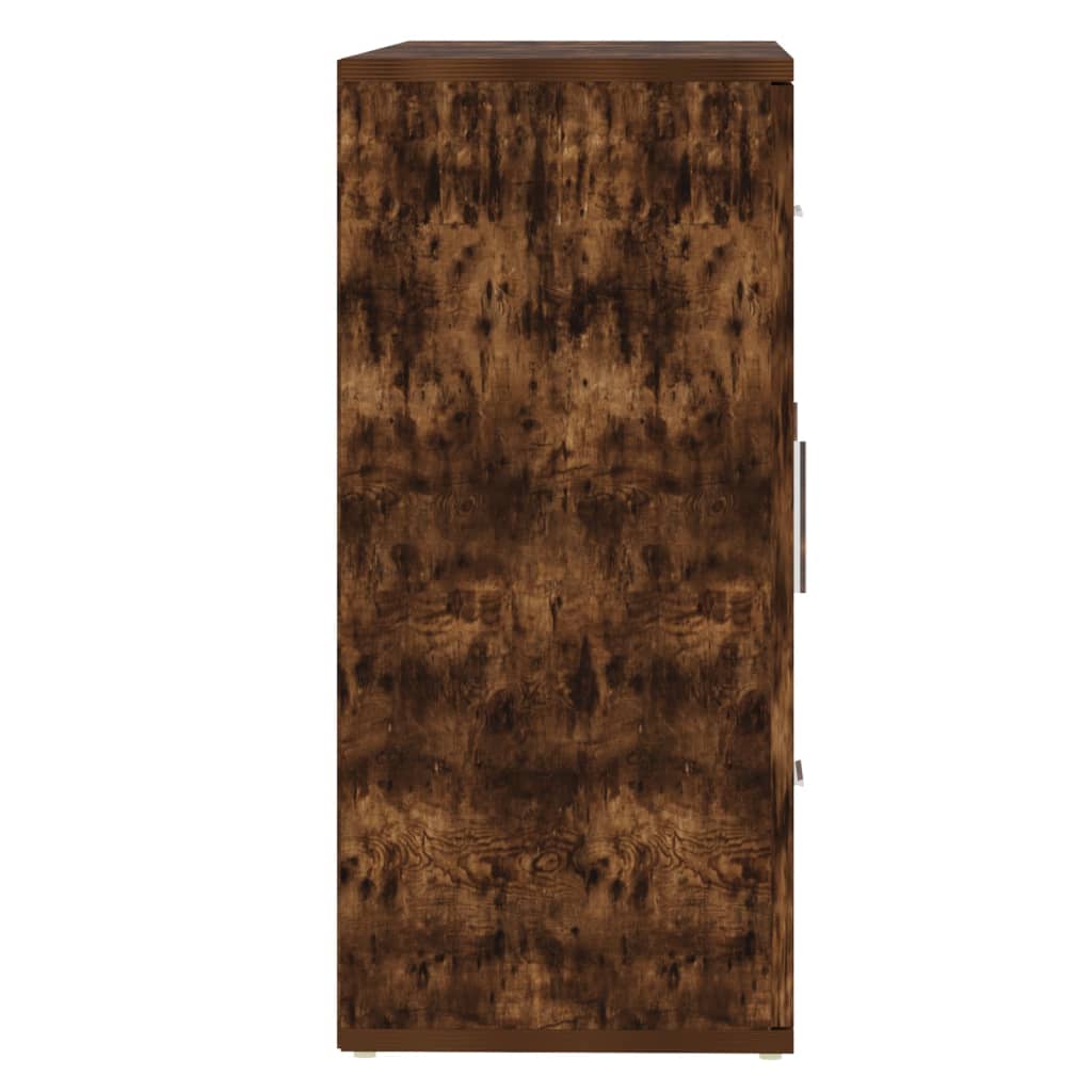 Sideboard Smoked Oak 91x29.5x65 cm Engineered Wood