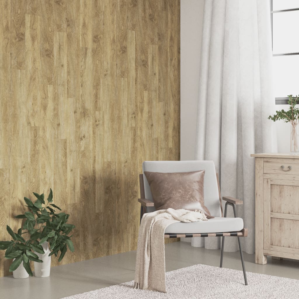 Wall Panels Wood Look Brown PVC 2,06 m²