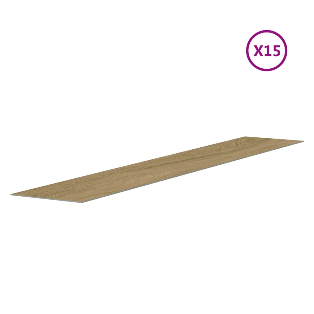 Wall Panels Wood Look Brown PVC 2,06 m²