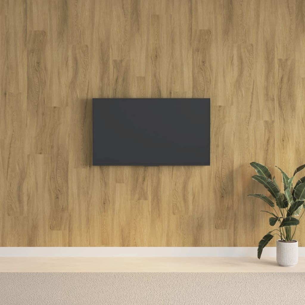 Wall Panels Wood Look Brown PVC 2,06 m²