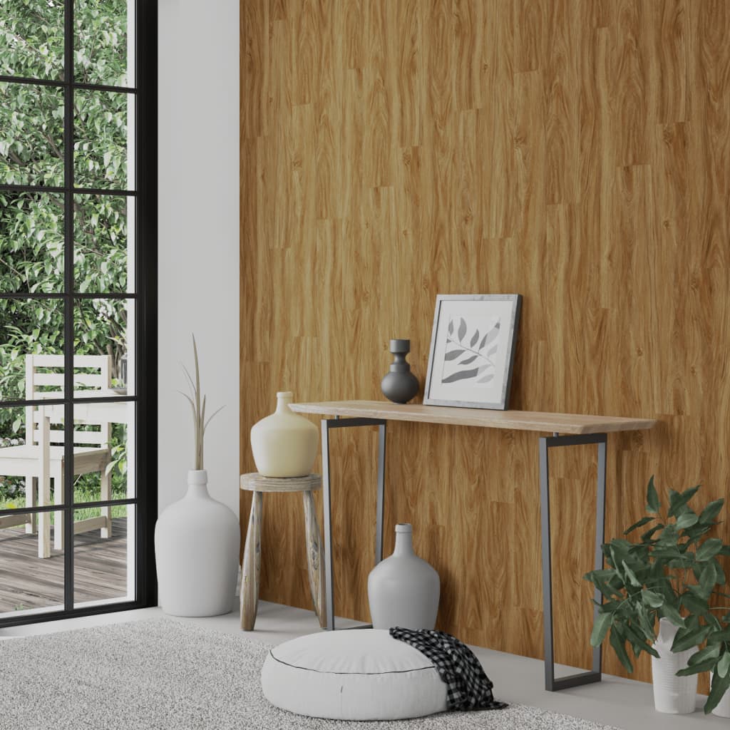 Wall Panels Wood Look Brown PVC 2,06 m²