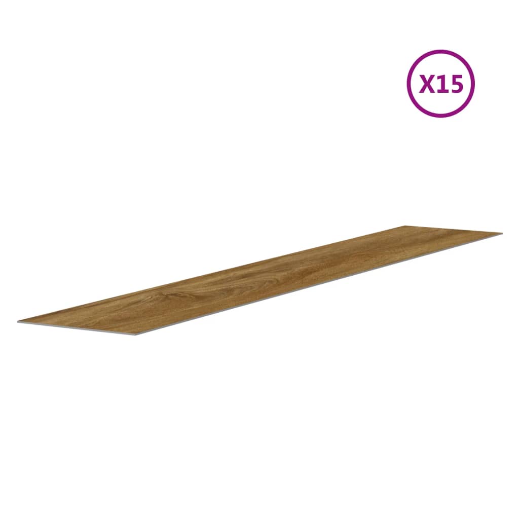 Wall Panels Wood Look Brown PVC 2,06 m²