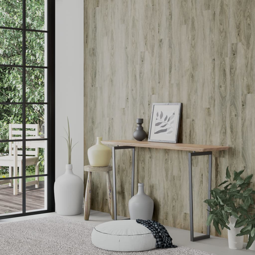 Wall Panels Wood Look Grey PVC 2,06 m²