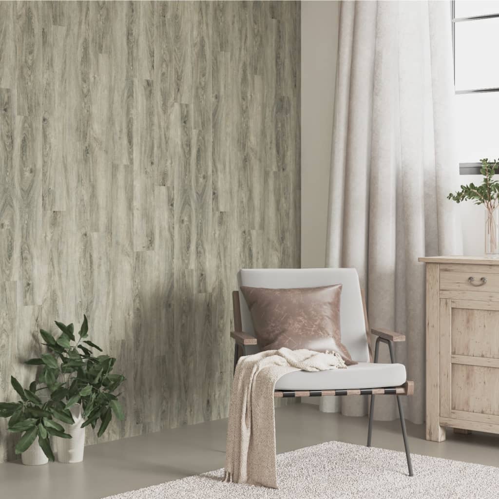 Wall Panels Wood Look Grey PVC 2,06 m²