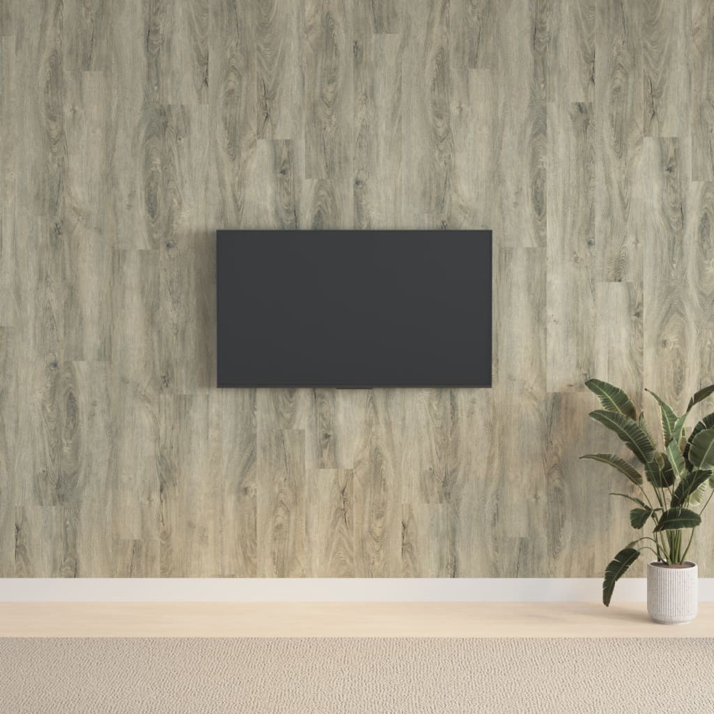 Wall Panels Wood Look Grey PVC 2,06 m²