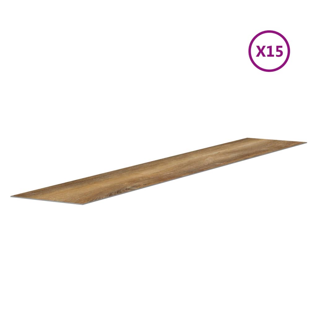 Wall Panels Wood Look Brown PVC 2,06 m²