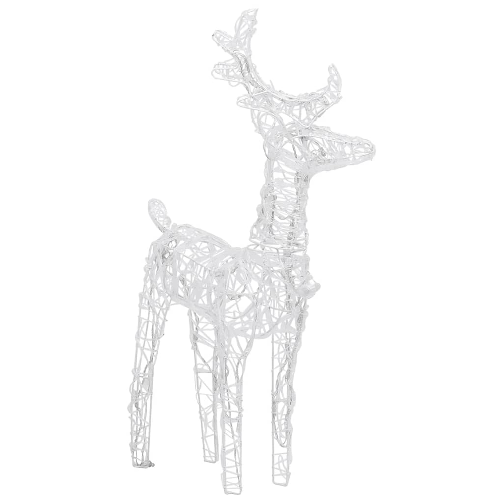 vidaXL Christmas Reindeers 4 pcs Warm White 160 LEDs Acrylic