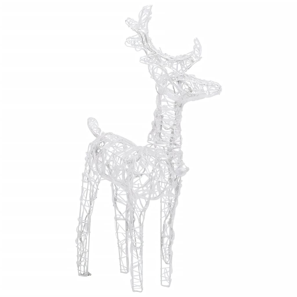 vidaXL Christmas Reindeers 6 pcs Warm White 240 LEDs Acrylic