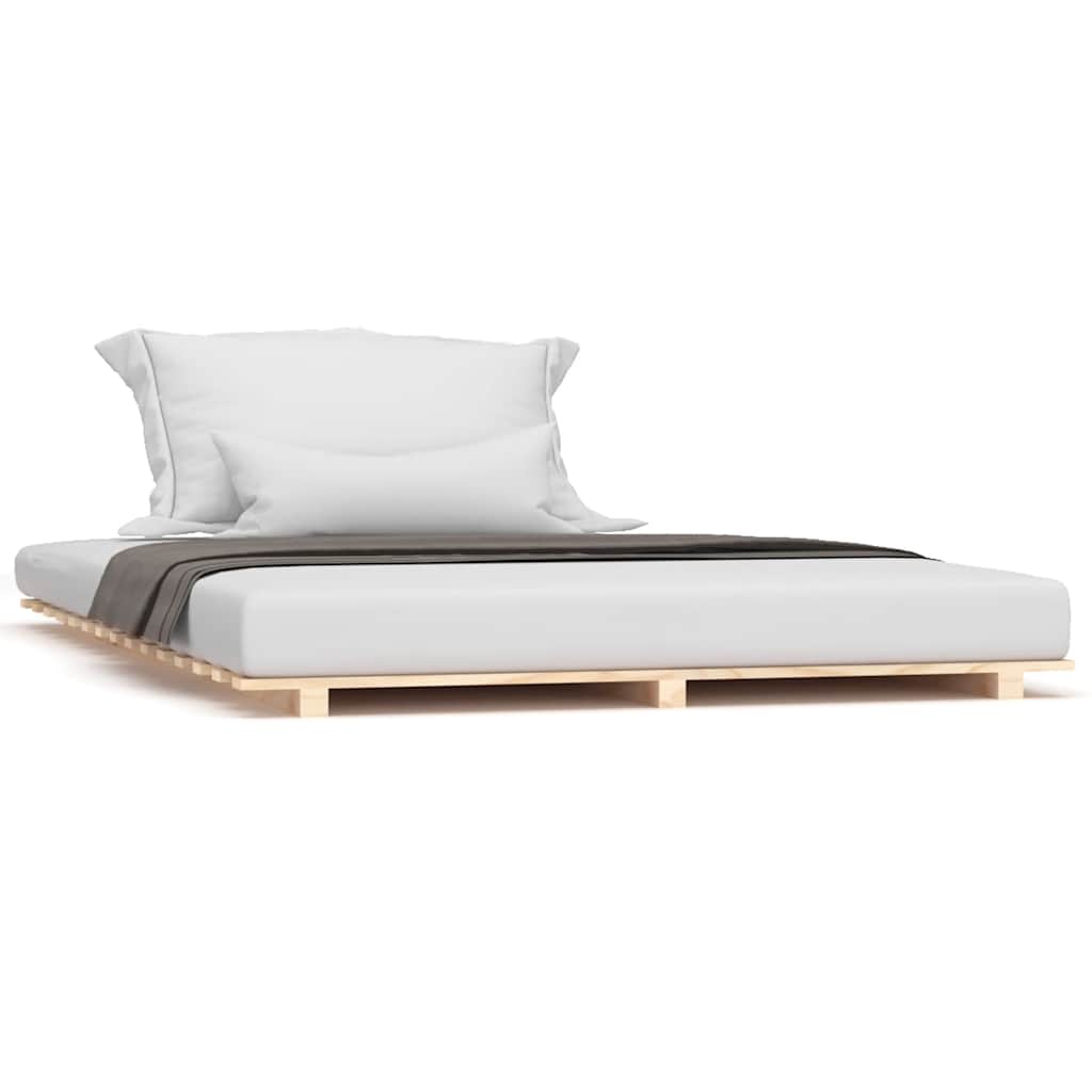 Bed Frame without Mattress 150x200 cm King Size Solid Wood Pine